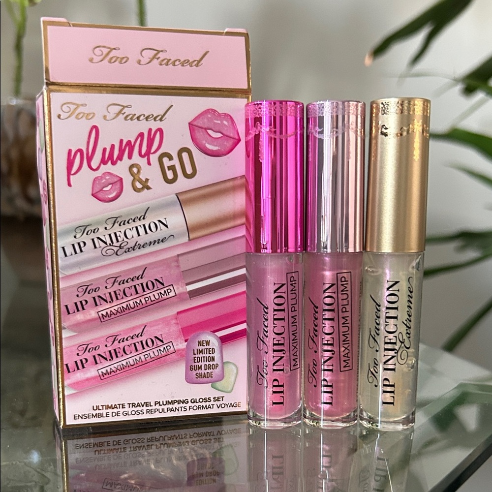 Too Faced Plump & Go Set - Limited Edition